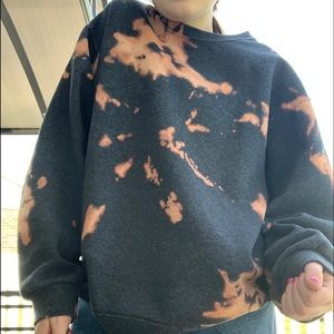 Grey Bleached TieDye Sweatshirt